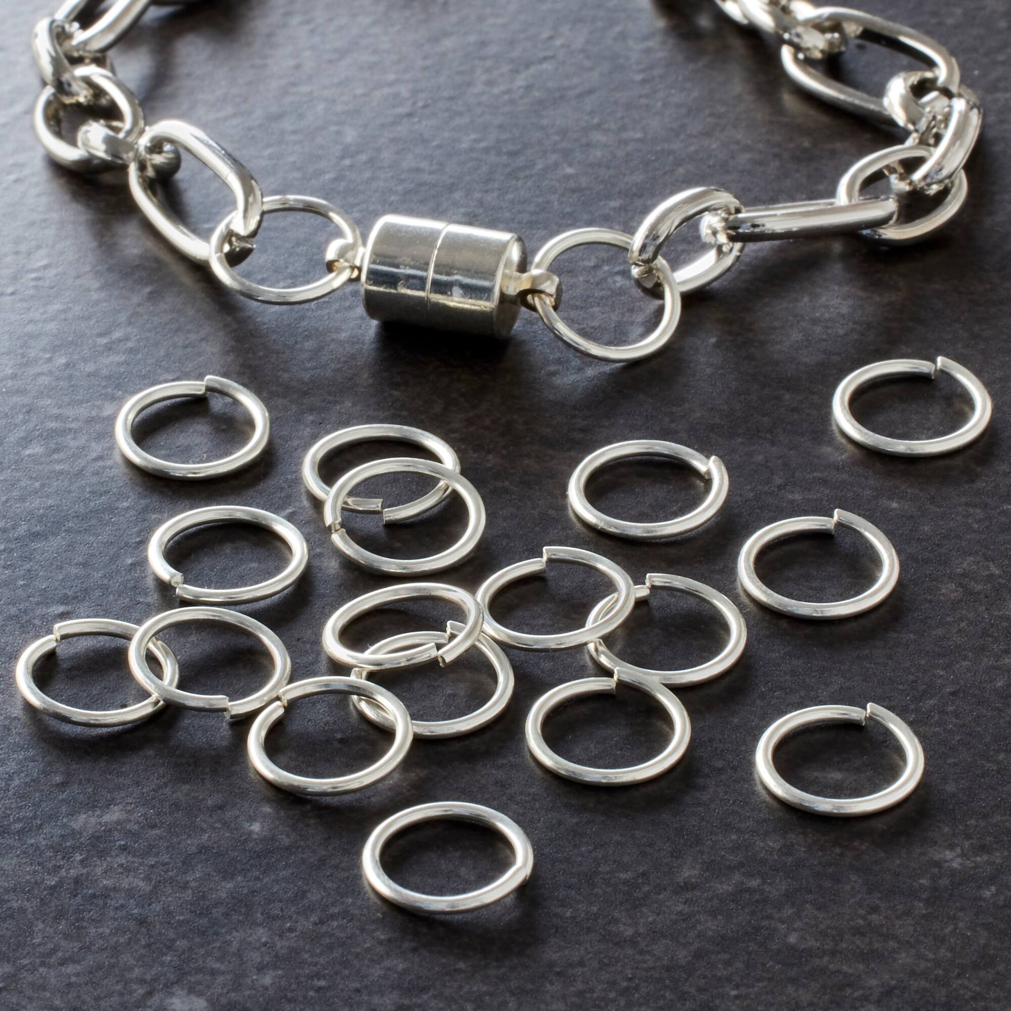 12 Pack: Silver Jump Rings